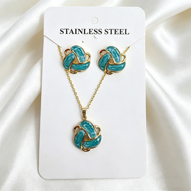 Stainless Steel Enamel Titanium Fashion Personality Necklaces