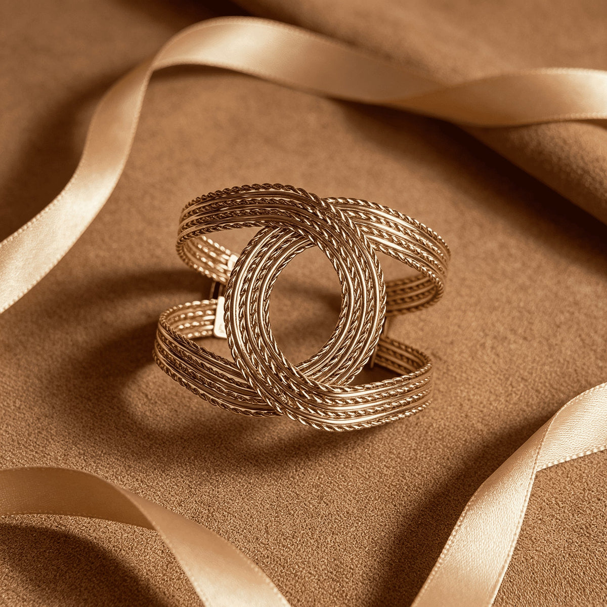 Special Interest Light Luxury Cross Exaggerated Fashion Retro Hollow Bracelet
