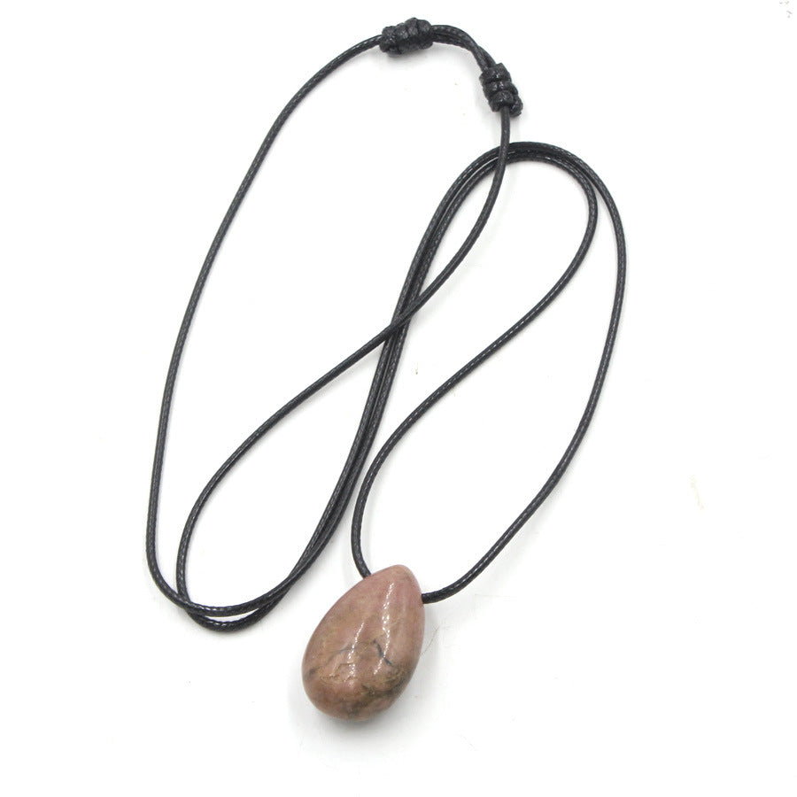 Water Drop Crystal Horizontal Hole Simple Fashion Pendant