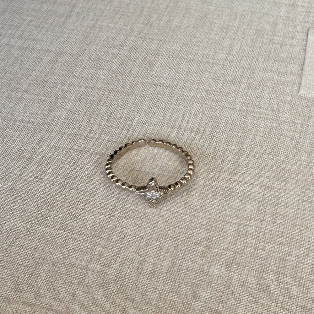 Special Interest Light Luxury Hollow Zircon Index Finger Female French Rings