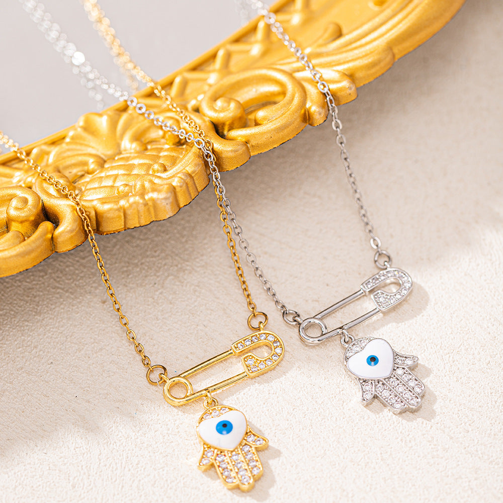 Women's Devil's Eye Pin For Special Interest Light Luxury Personalized Pendants