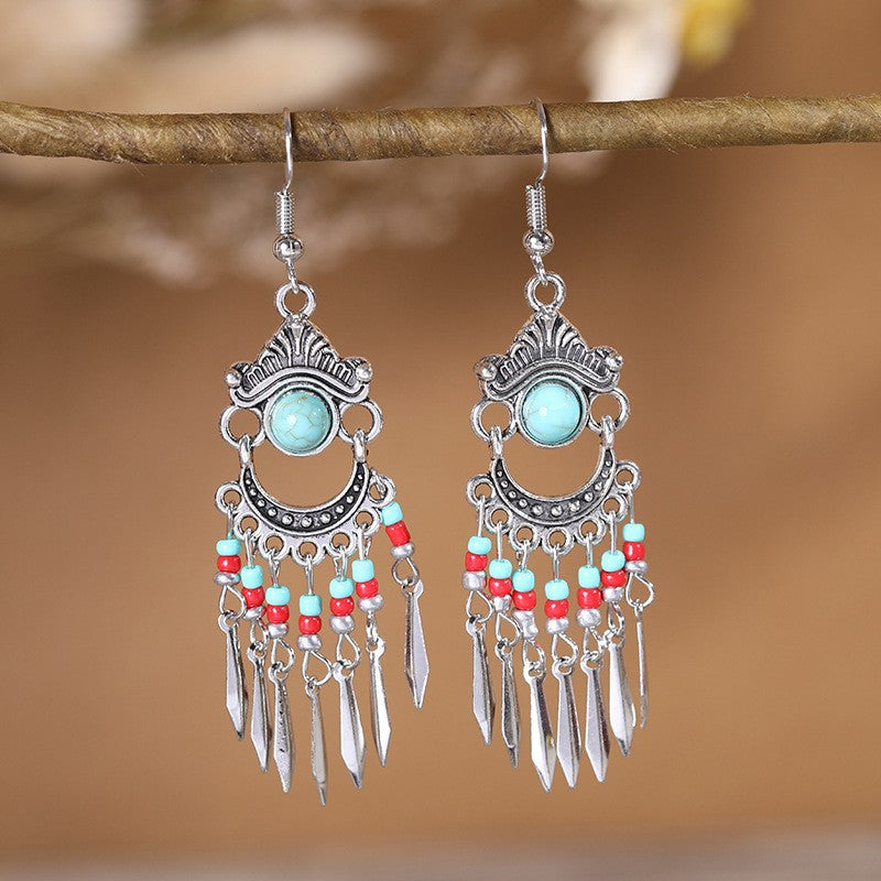 Style Vintage Fashion Bohemian Long Tassel Earrings