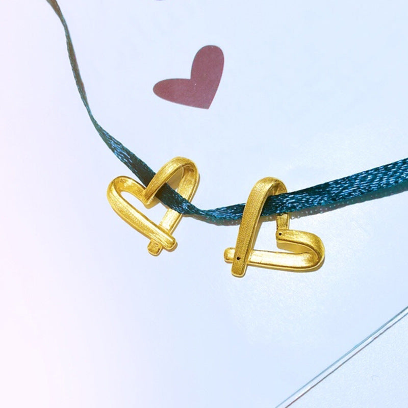 Women's Placer Gold Love Brass Gold-plated Fashion Valentine's Day For Necklaces