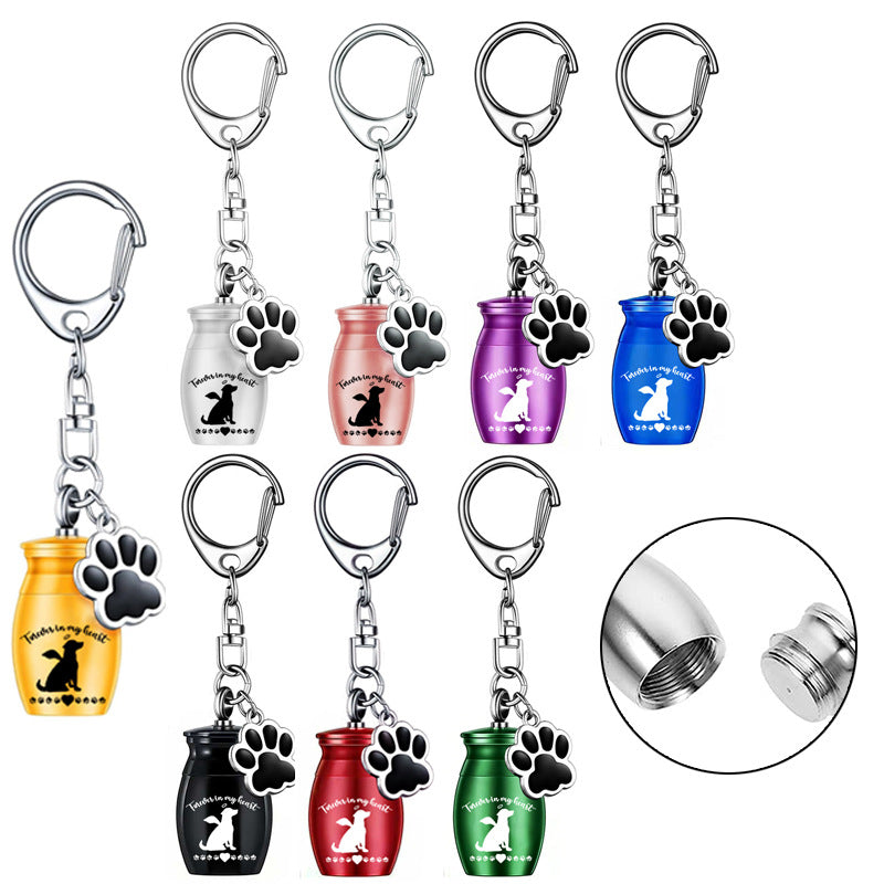 Commemorative Pet Urn Key Simple Small Jar Pendants