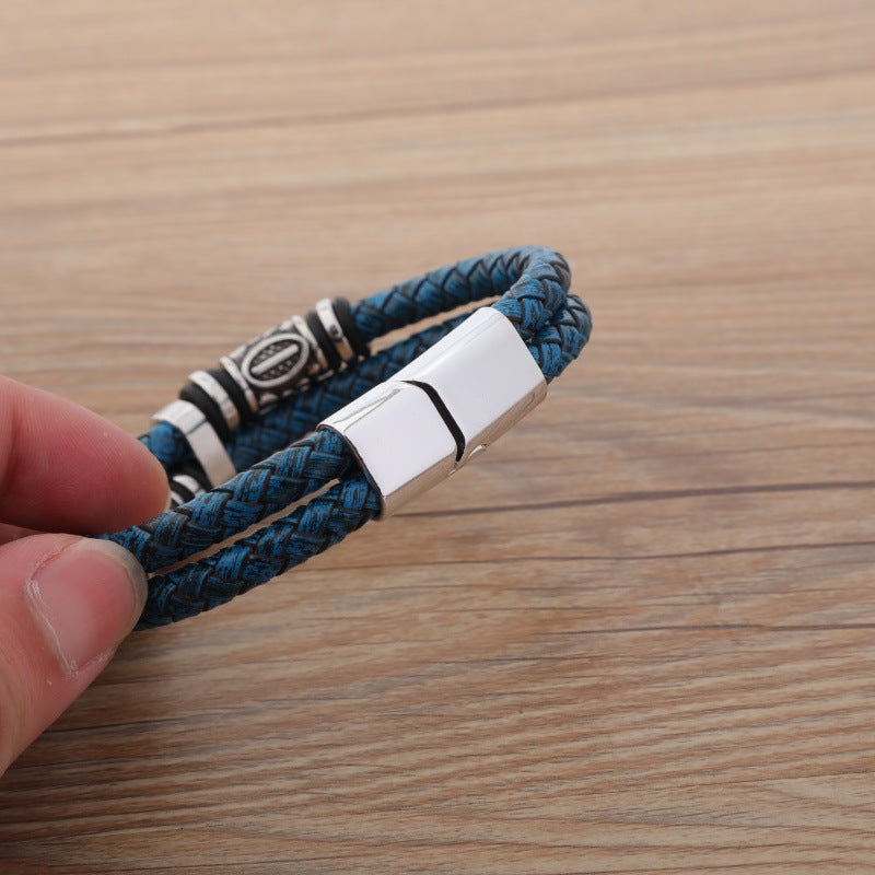 Men's Pattern Personalized Fashion String Beads Magnetic Bracelets