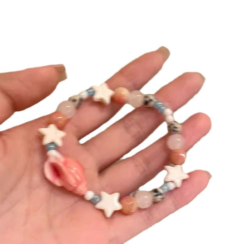 Ceramic Beaded Female Light Luxury Minority Bracelet