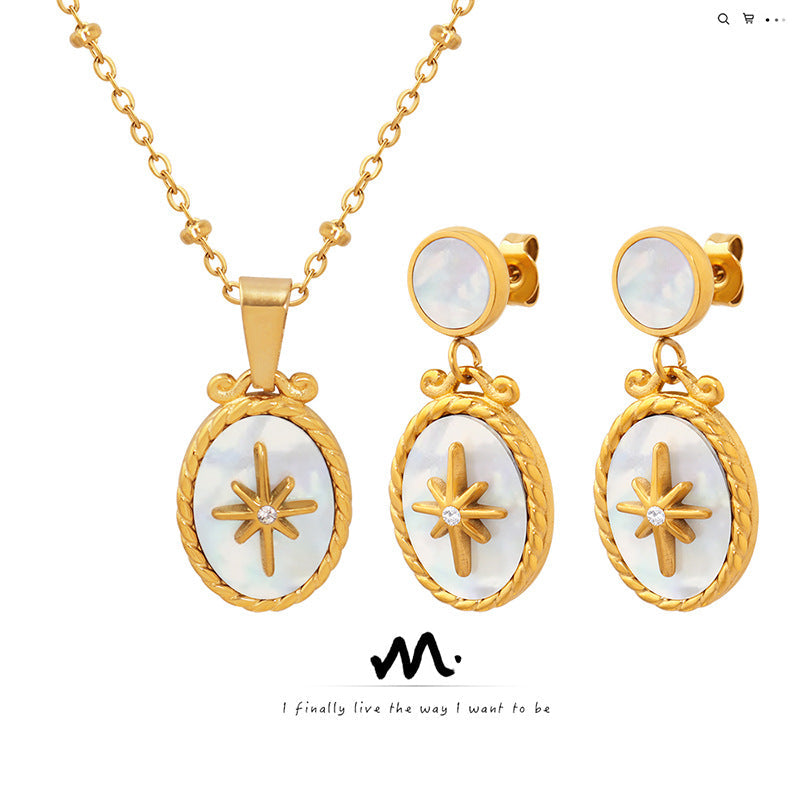 Creative Stars Inlaid Zircon Female Cherry Earrings