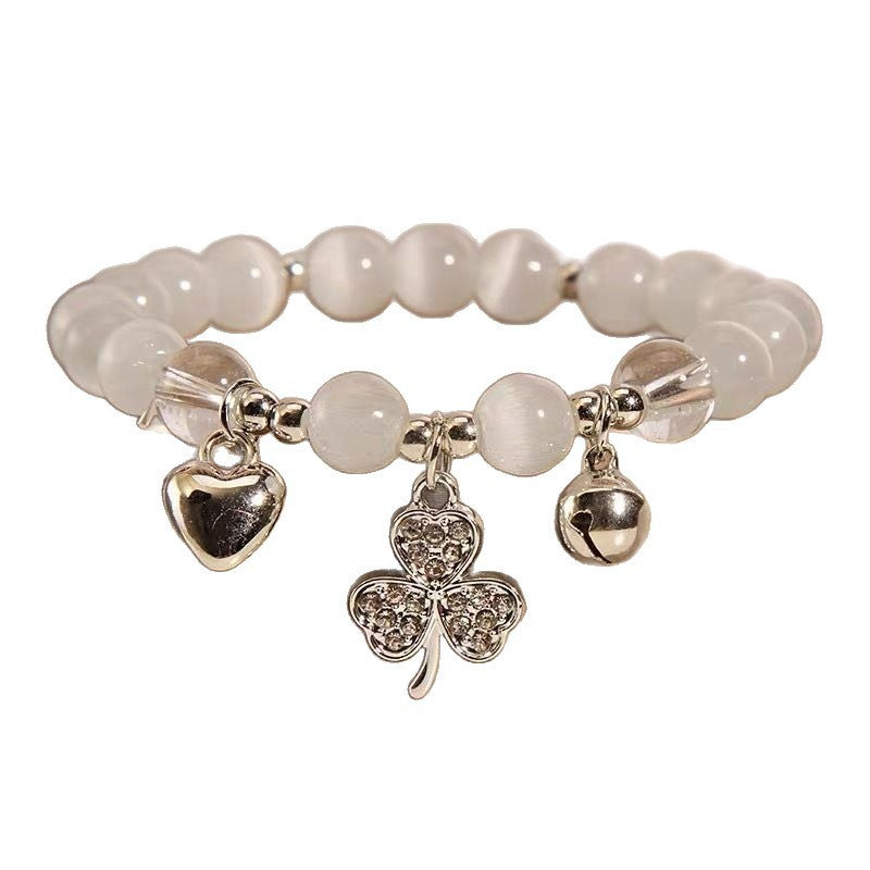 Female White Gray Moonlight Elegant Stars Sweet Design Bracelet