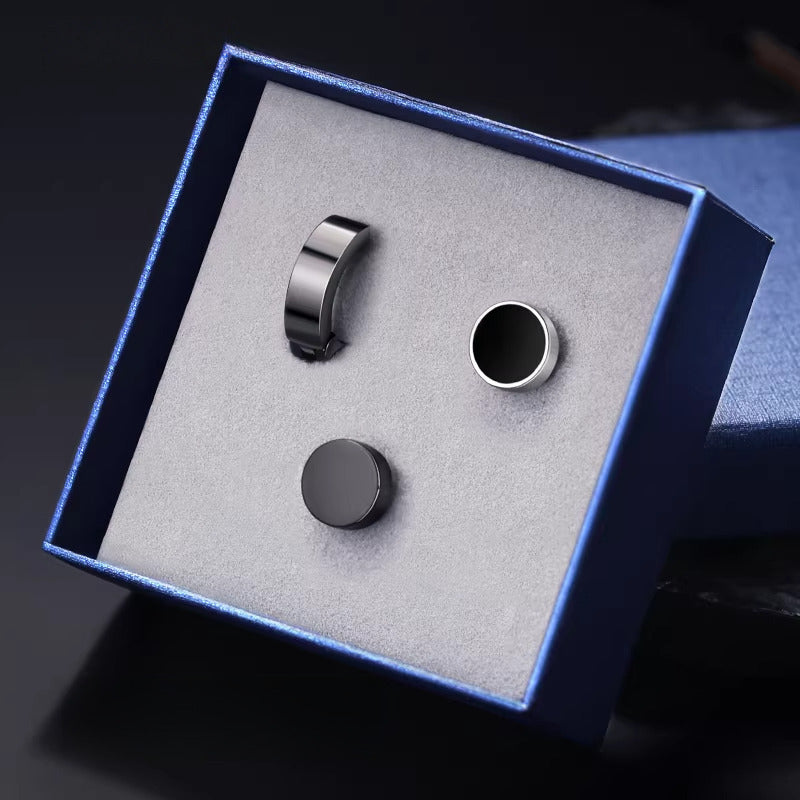 Men's Ear Clips Single Trendy Personal Korean Style Titanium Steel Stud Earrings