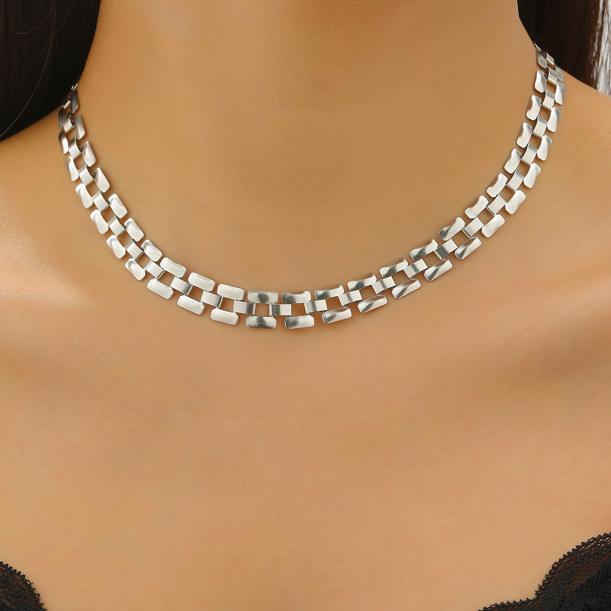 Women's Fashion Y-shaped Watch Clavicle Chain Stacked Strap Length Sweater Rings