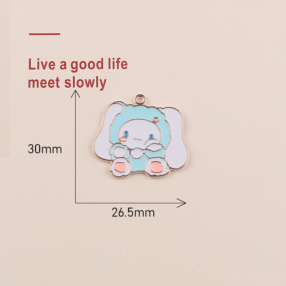 Cute Cartoon Simple Clow Oil Dripping Necklaces