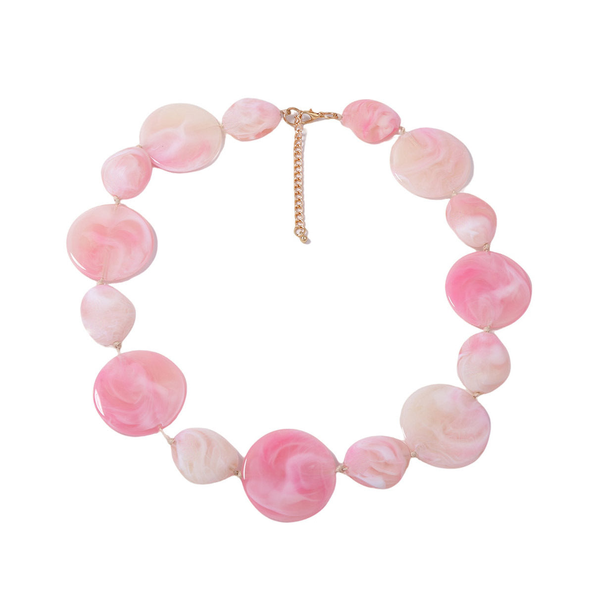 Slouchy Fashion Pink Geometric High-grade Commute Jewelry Set