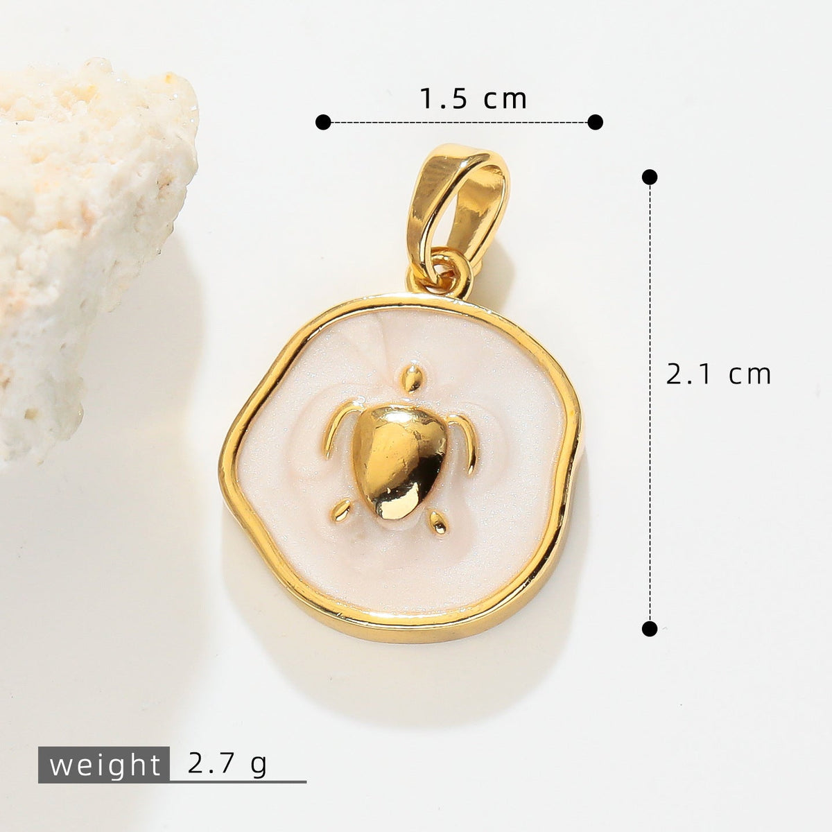 Ocean Theme Drop Oil Conch Starfish Turtle Shell Pendant