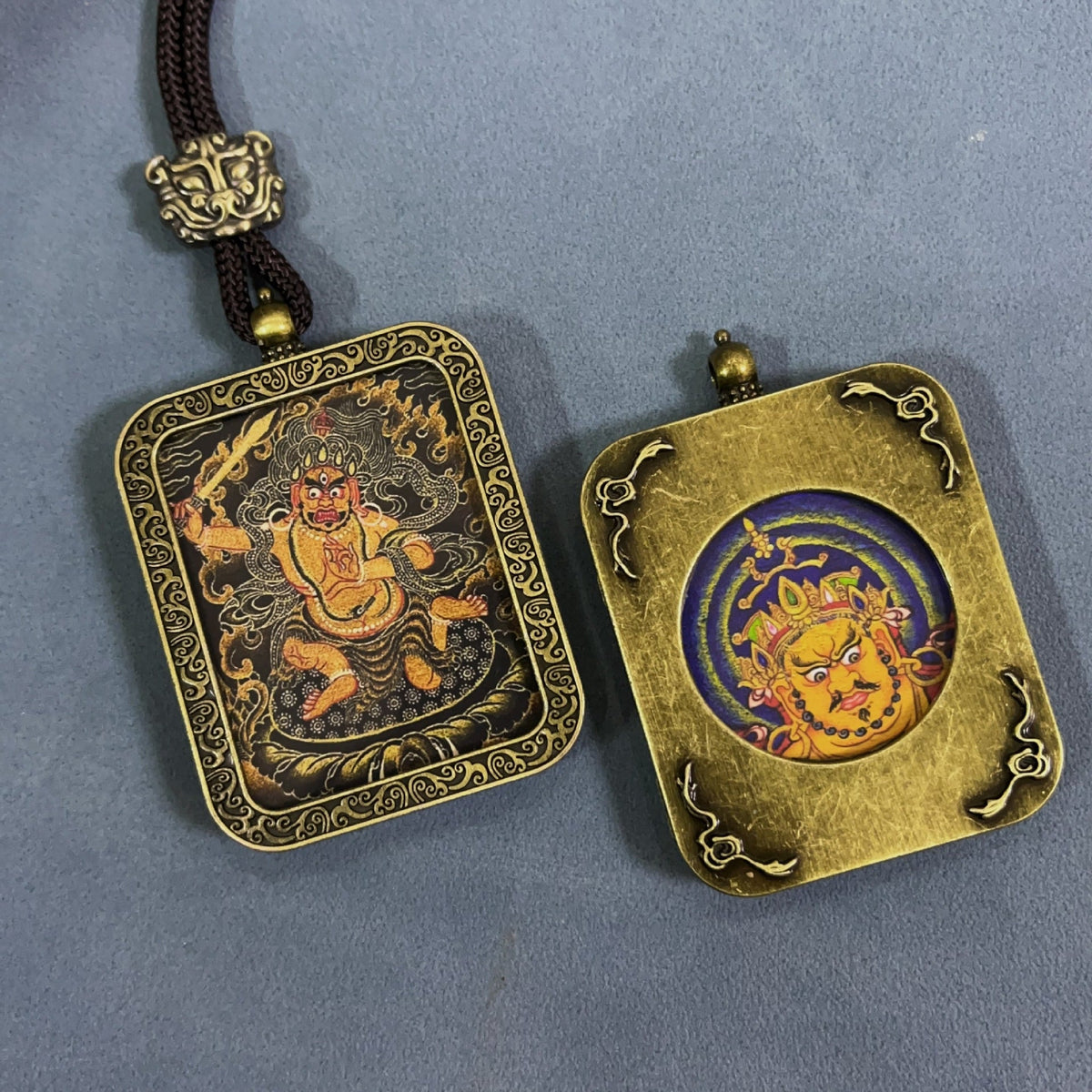 Double-sided Home Twee Zodiac Eight Patron Saints Scenic Pendants