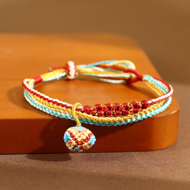 Dragon Boat Festival Colorful Rope Carrying Strap Handmade Braided Adult Bracelet