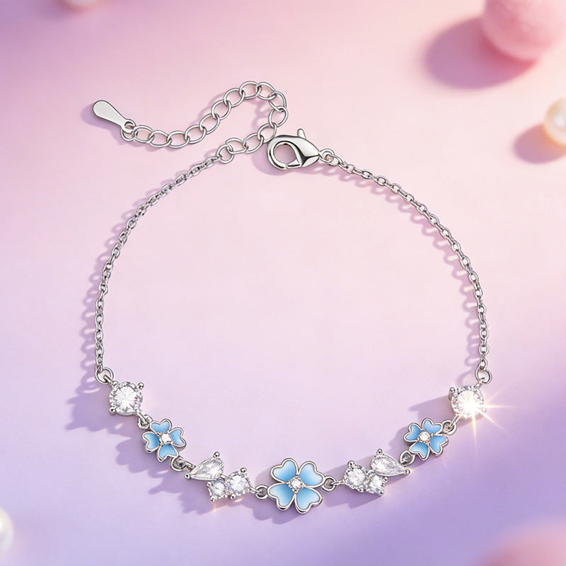 Luminous Clover Special Interest Light Luxury High-grade Star Cherry Bracelet