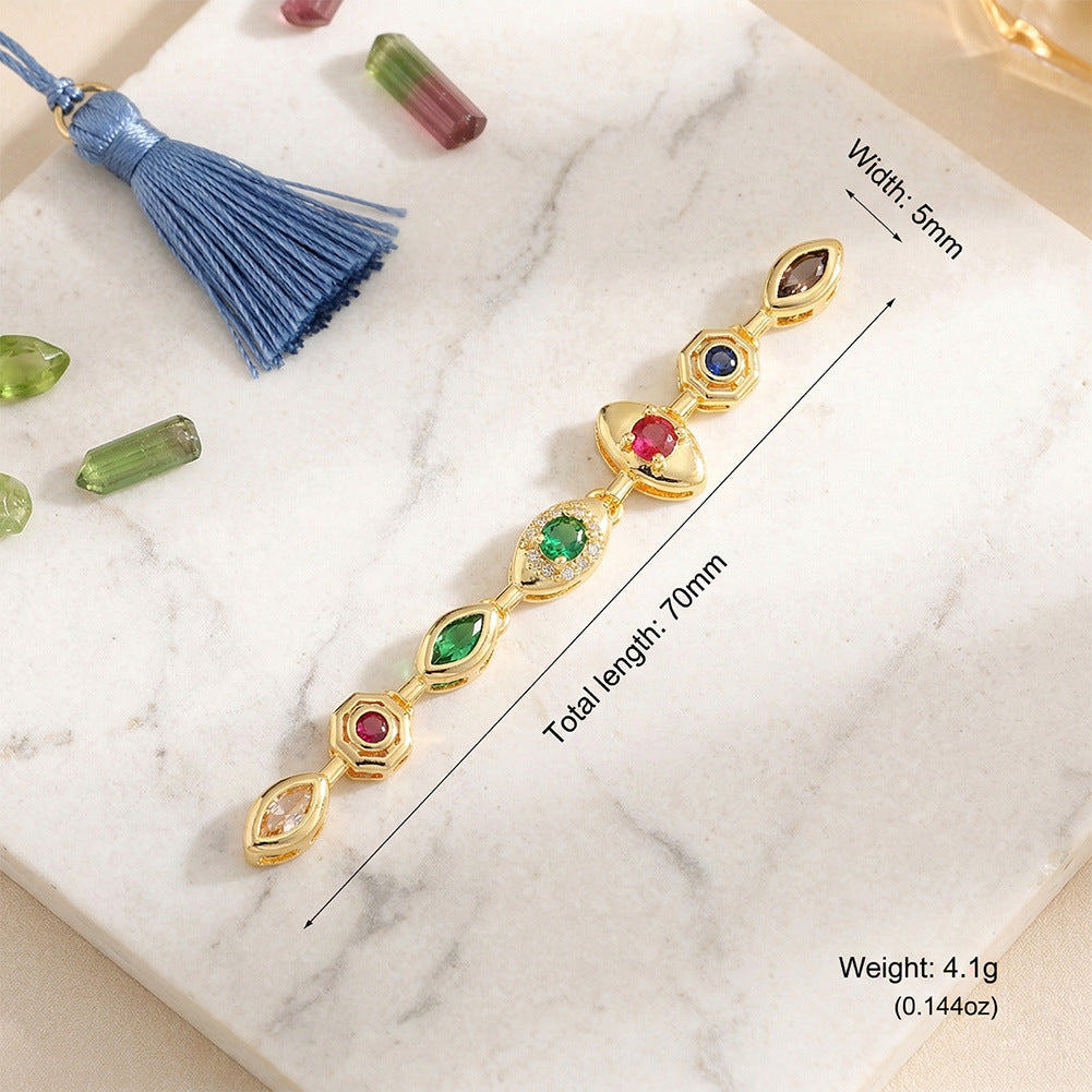 Women's French Retro Royal Court Tassel Rhinestone Light Luxury Pendant
