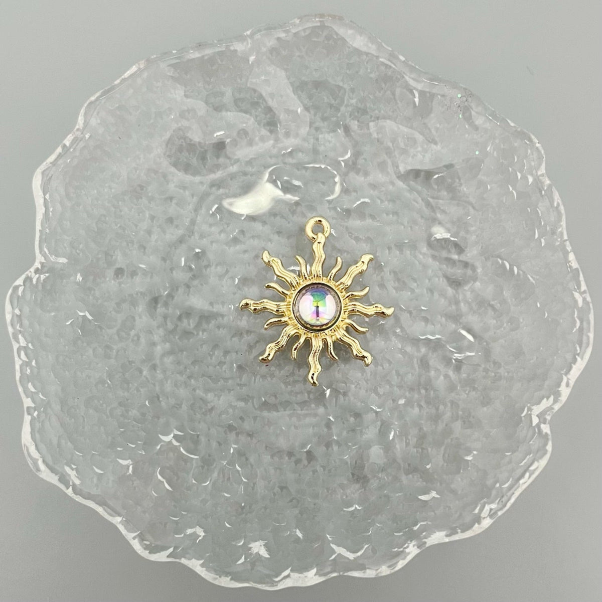 Alloy Baroque Water Transparent Series Gem Sunflower Necklaces