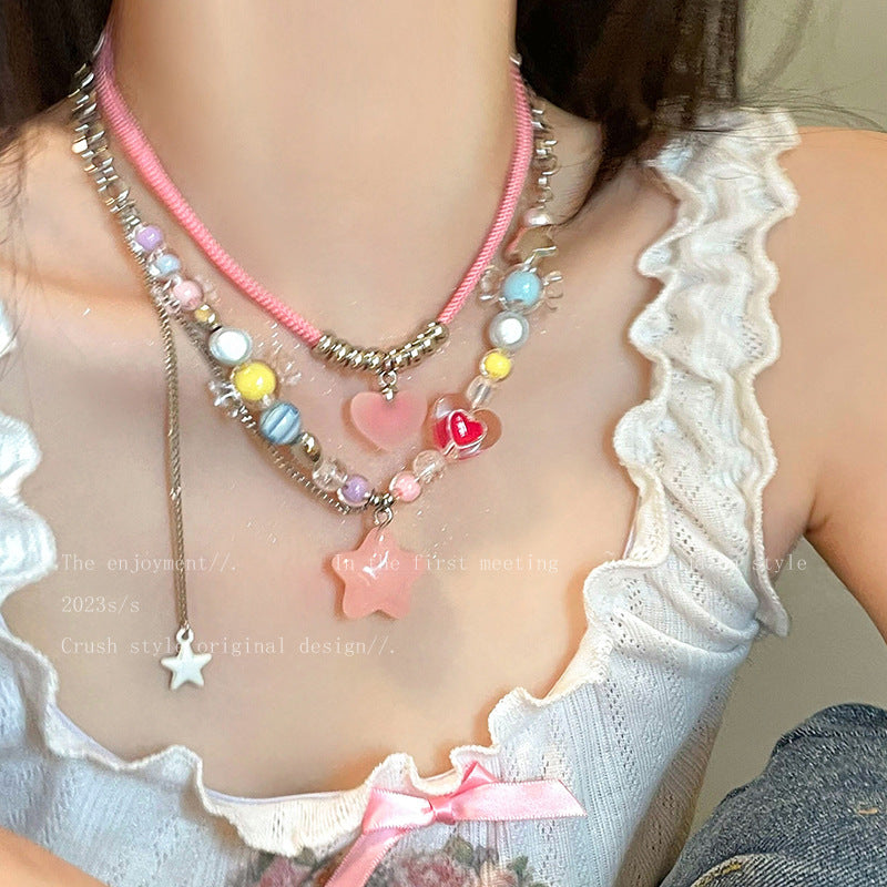 Tassel Female Temperament Sweet Cool Hot Necklaces