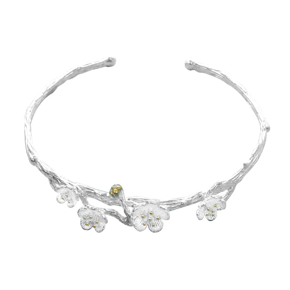 Spanner Female Summer Simple Mori Style Fresh Peach Blossom Fashion Bracelet
