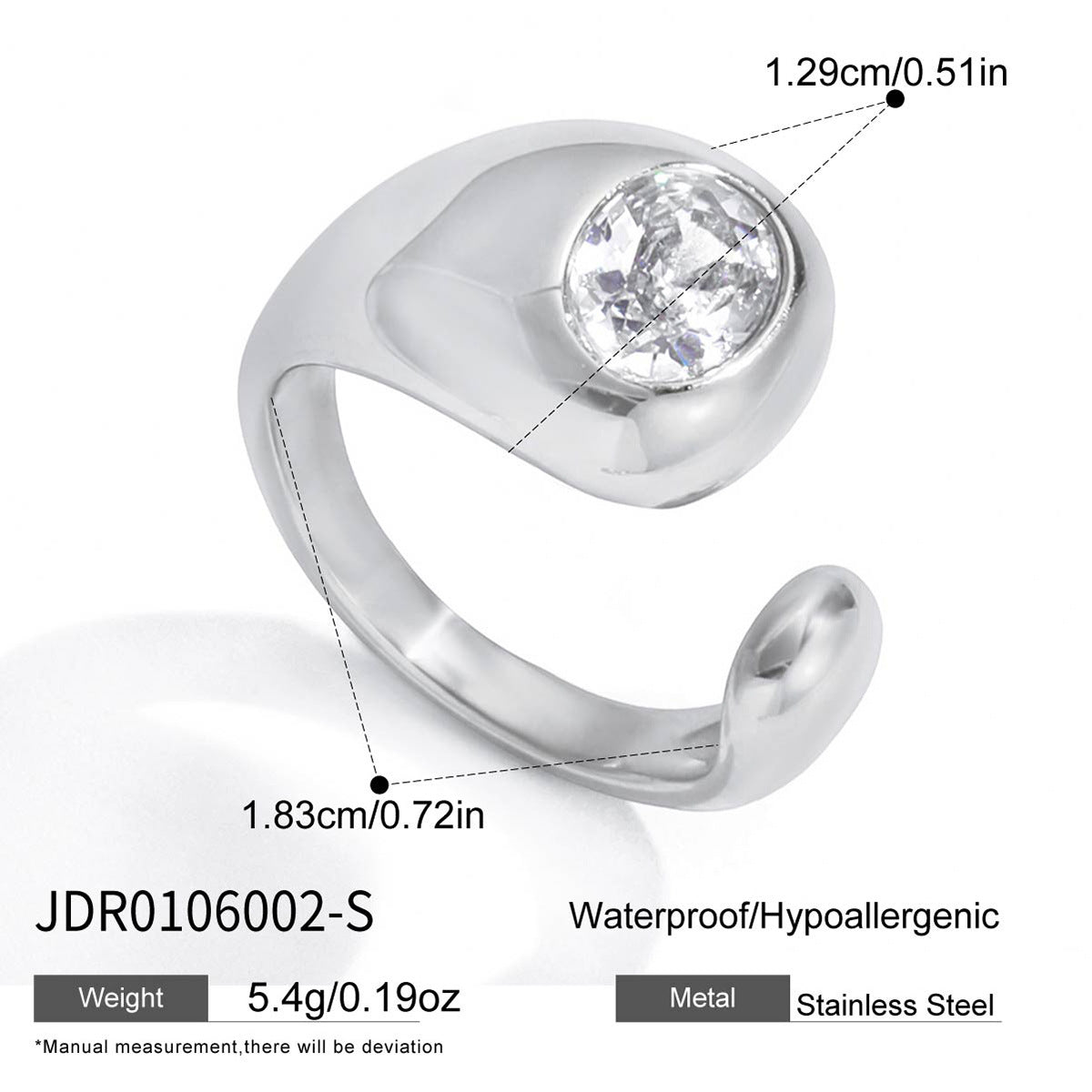 Ding Titanium Steel Niche High-grade Female Jewelry Set