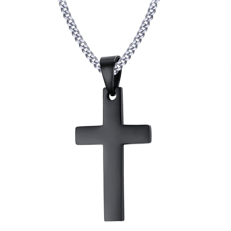 Durable New Men's Stainless Steel Cross Necklaces
