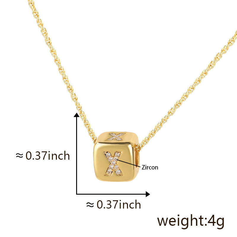 Clavicle Chain Three-dimensional English Letter Does Not Pendants