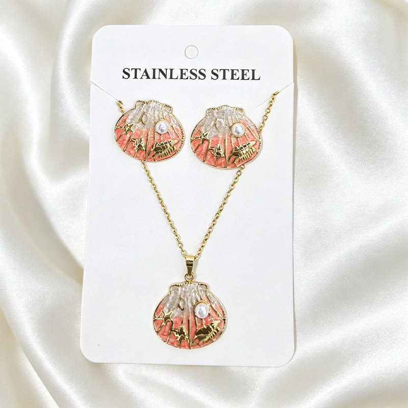 Stainless Steel Enamel Titanium Fashion Personality Necklaces