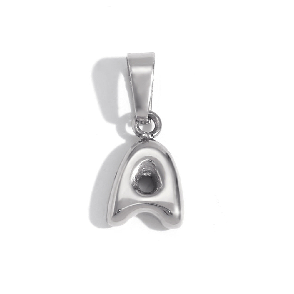 Bubble English Stainless Steel Gold Plated Pendant