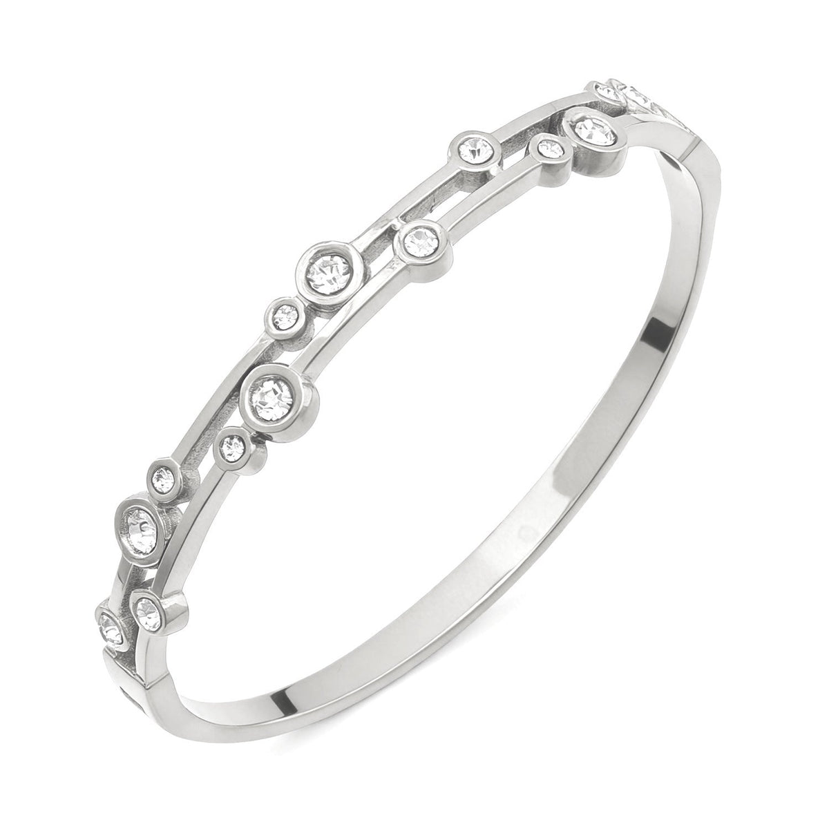Open Stainless Steel Hydraulic Light Luxury High-grade Exaggerated Design Sense Bracelets