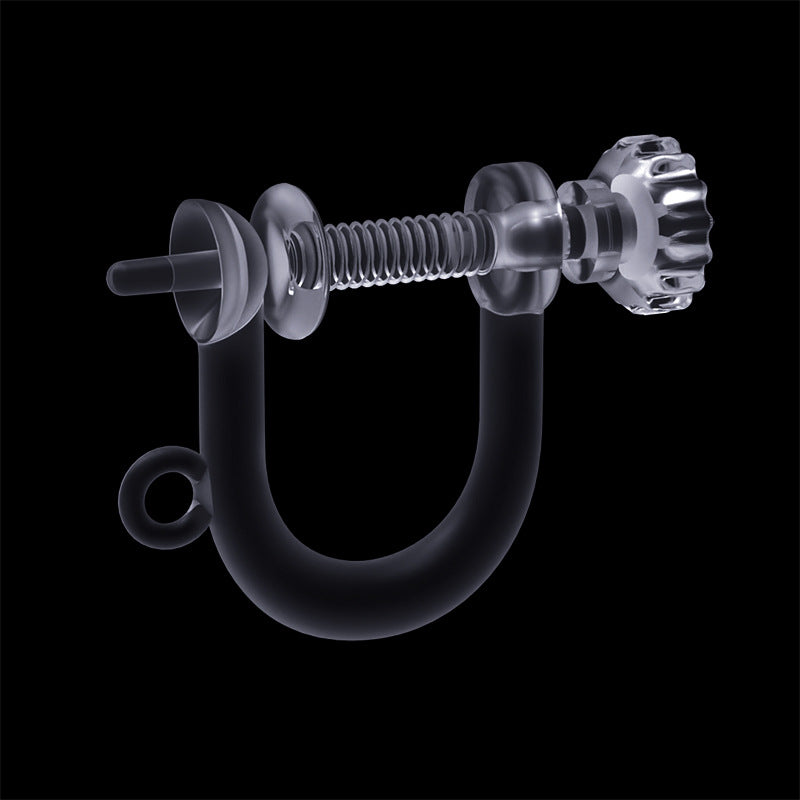Converter Transparent Invisible Painless Resin Plastic Ear Clip