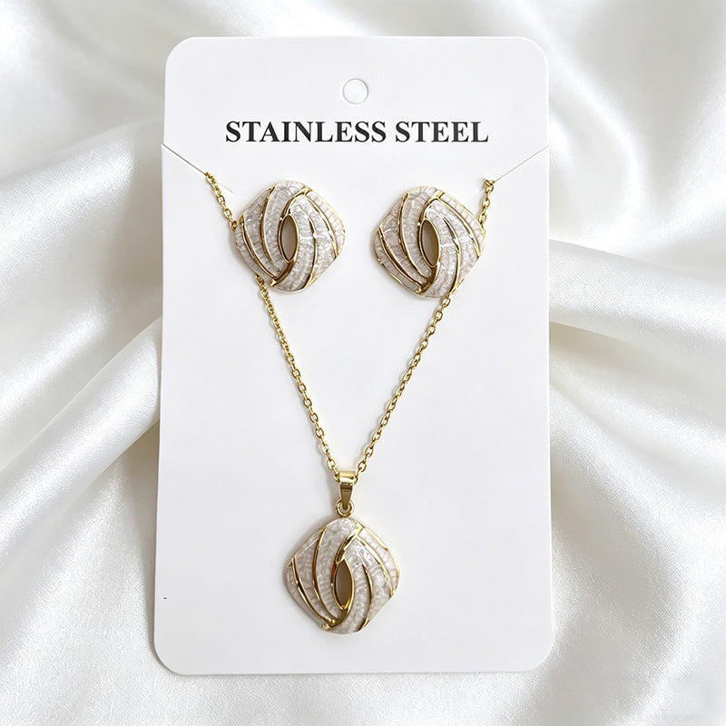 Stainless Steel Enamel Titanium Fashion Personality Necklaces