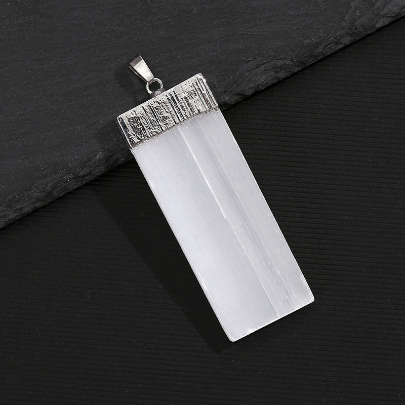 Gypsum Column Electroplating Edging Sweater Chain Pendant
