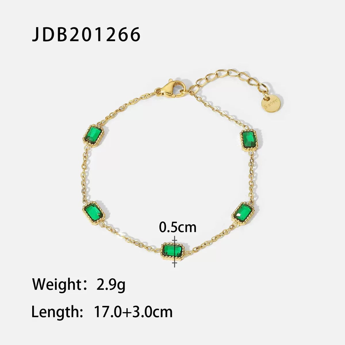 Women's Simple Small Waist Titanium Steel For Emerald Cold Style Necklaces