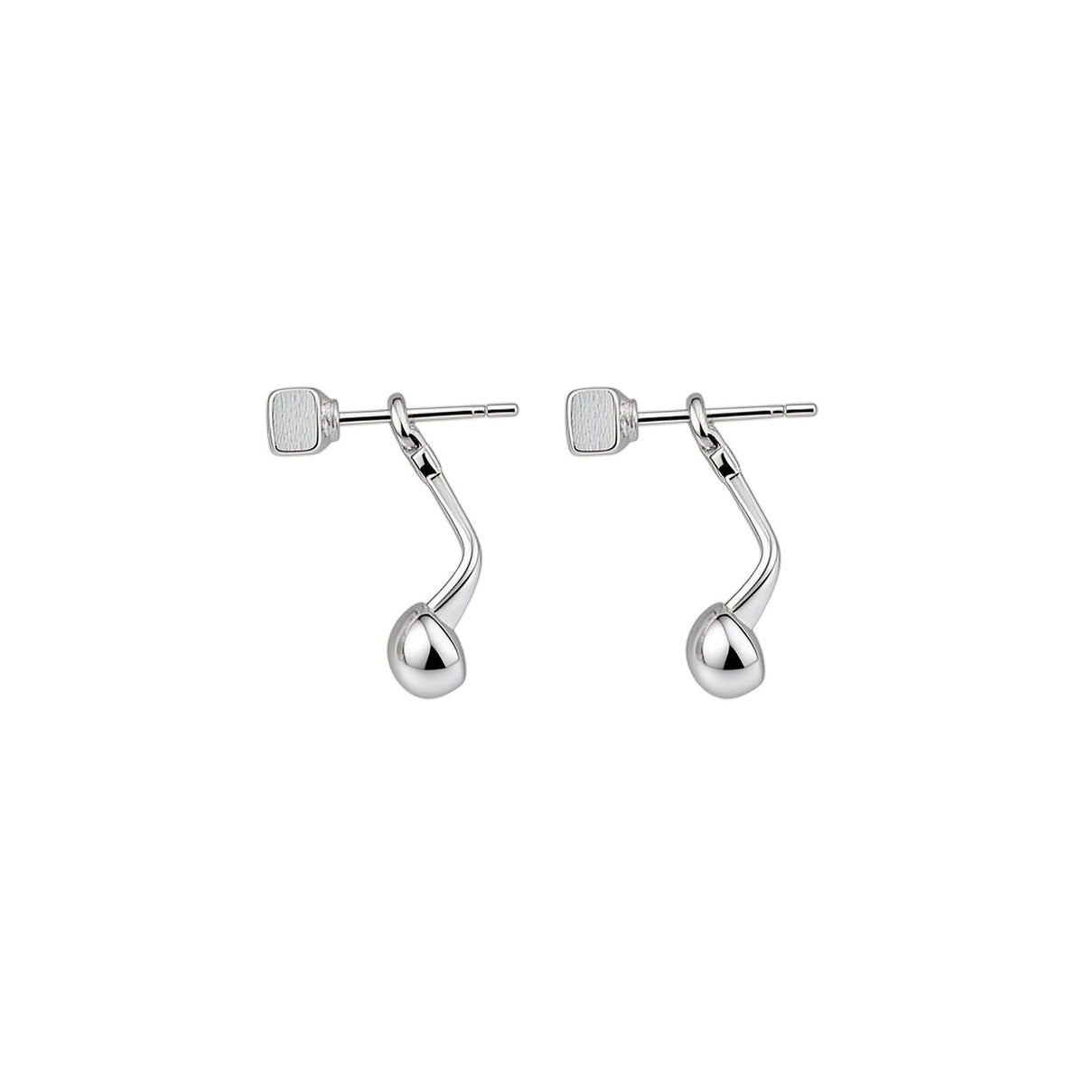 Style Square Round Simple Fashion Small Light Luxury Stud Earrings