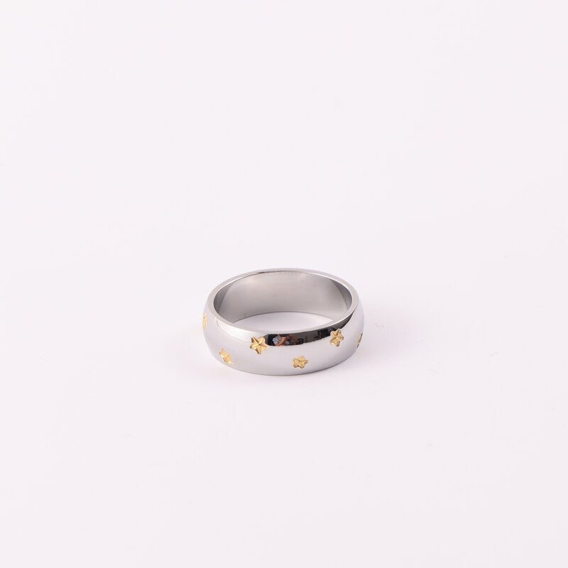 Arc Five-pointed Star Gold-plated Electroplating Real Bracelet