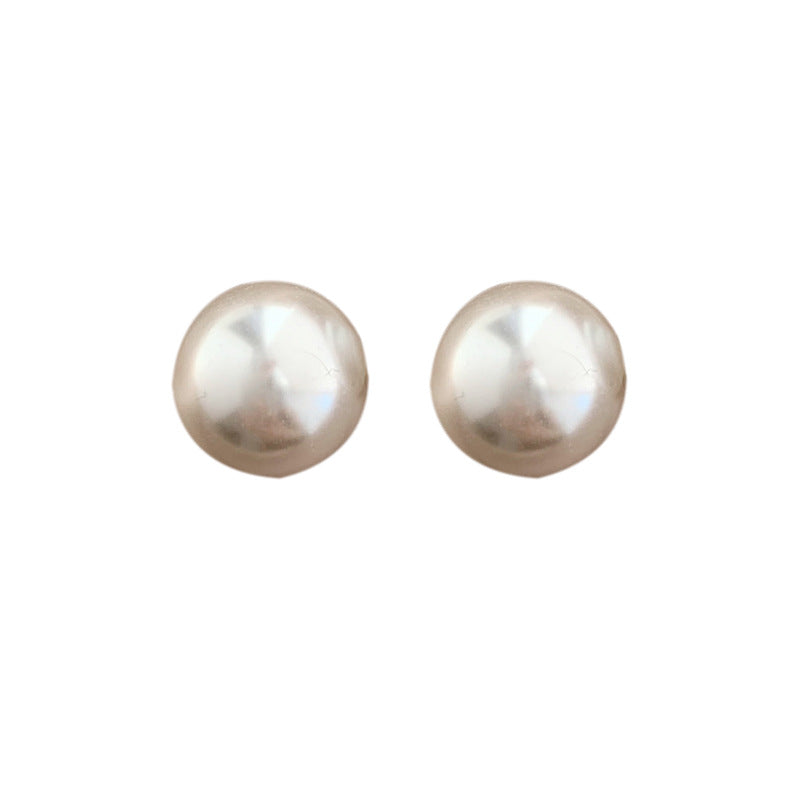 Women's Semicircle Pearl Light Luxury High-grade Niche Design Earrings