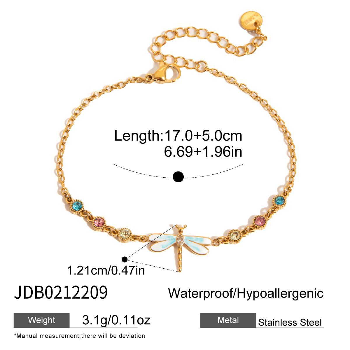 Sweet Style Niche With Zircon Flower Stainless Bracelets