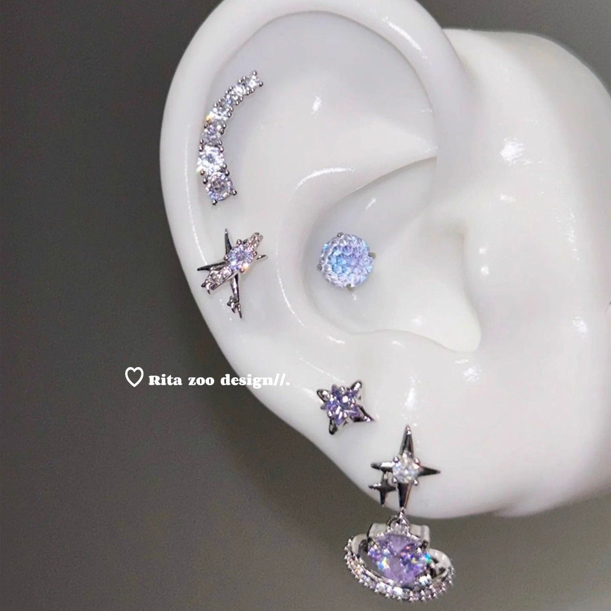 Thin Rattan Fantasy Girlish Style Light Stud Earrings