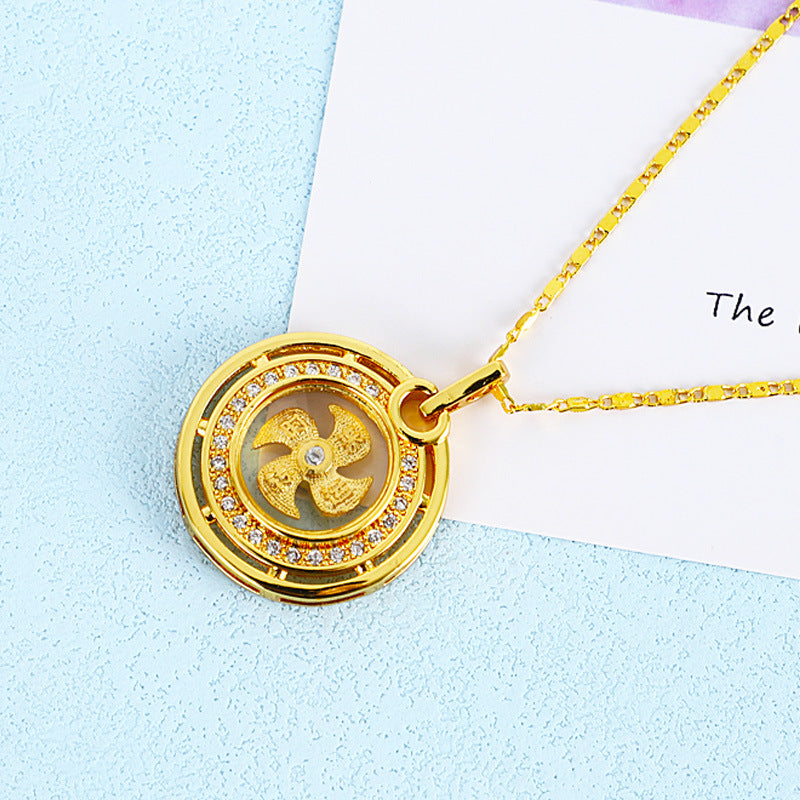 Temple Holiday Gift Rose Plated Gold Pendants