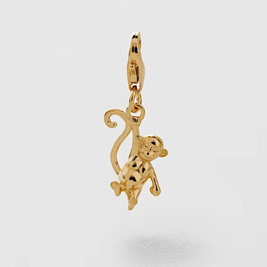 Stainless Steel Golden Animal Physical Long Geometric Accessory Color Pendant