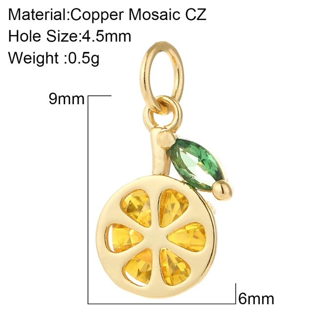 Cherry Bee Copper Animal Plant Golden Pendant
