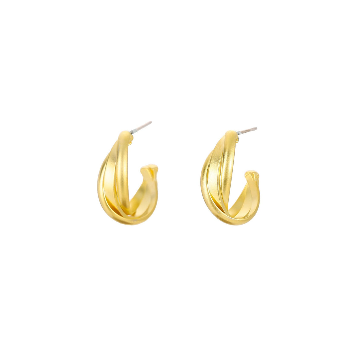 Sier Needle Pearl Zircon Round Affordable Luxury Fashion Ear Golden Stud Earrings