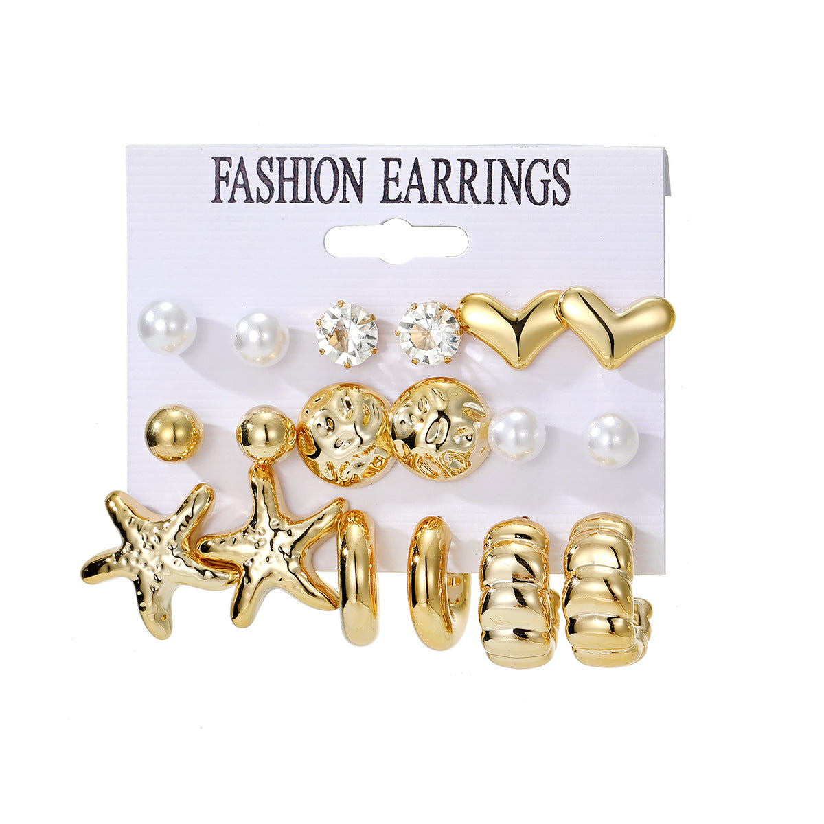 Design Butterfly Heart Water Drops Diamond Imitation Earrings