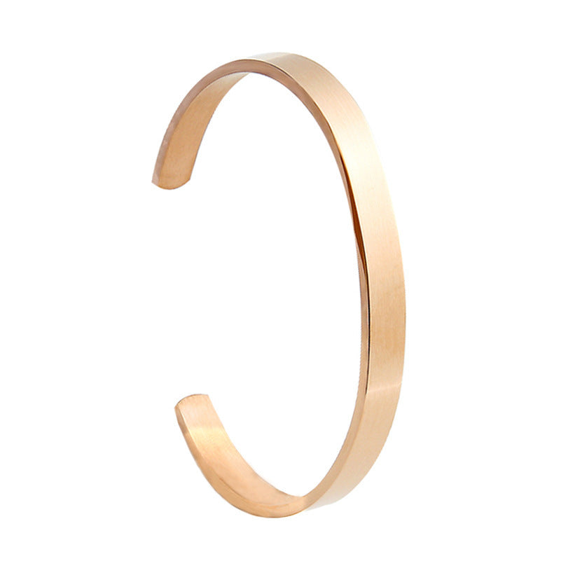 Stainless Steel Type Opening Adjustable Titanium Bracelets