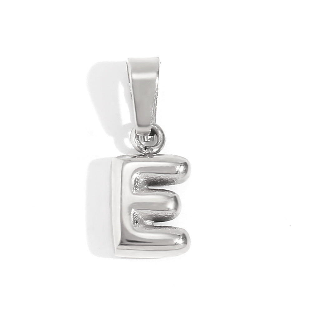 Bubble English Stainless Steel Gold Plated Pendant