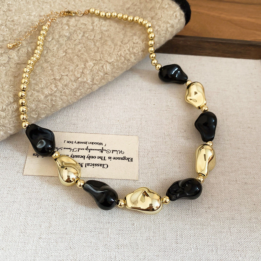 Acrylic Beaded Love Fashion Trend Clavicle Chain Vacation Jewelry Set