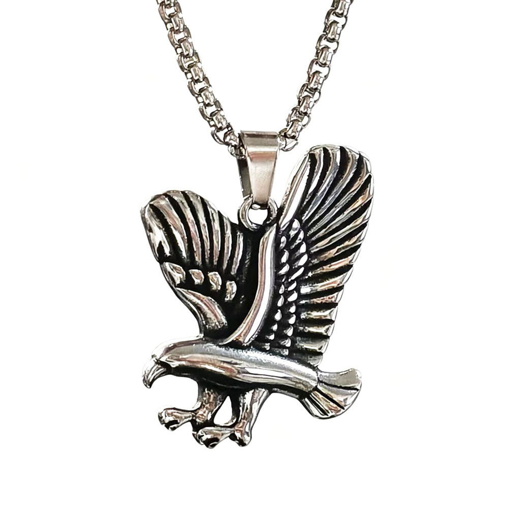 Men's Stainless Steel Wings U-shaped Hip Hop Pendant