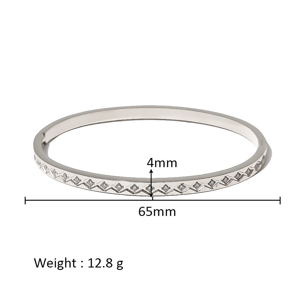 Women's Stainless Steel Electroplated Eight Awn Star Flower Geometric Bracelets