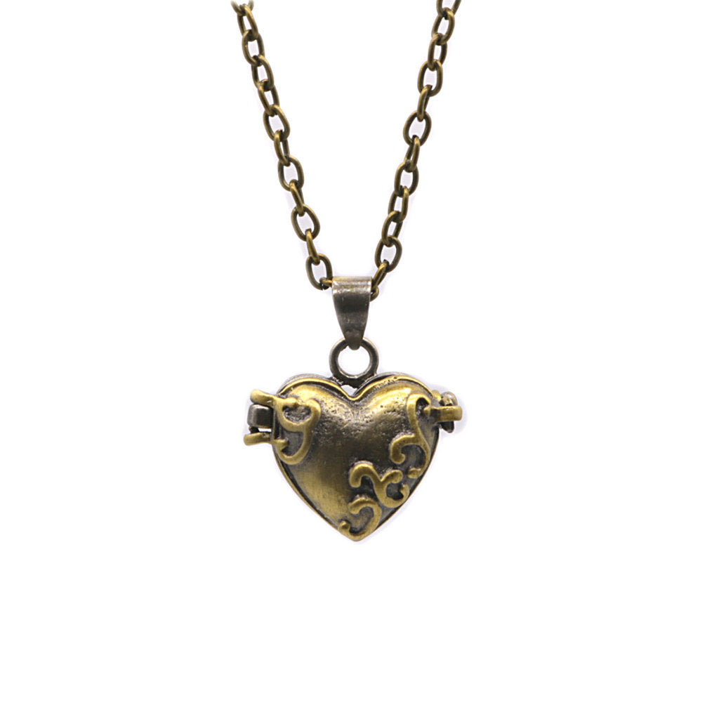 Women's Bronze Distressed Buckle Storage Commemorative Pendant